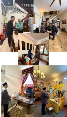 Lãnh đạo Viện Khoa học và Công nghệ GTVT thăm, chúc Tết ngLãnh đạo Viện và thắp hương tri ân các cố Viện trưởng