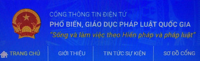 PHỔ BIẾN, GIÁO DỤC PHÁP LUẬT QUỐC GIA